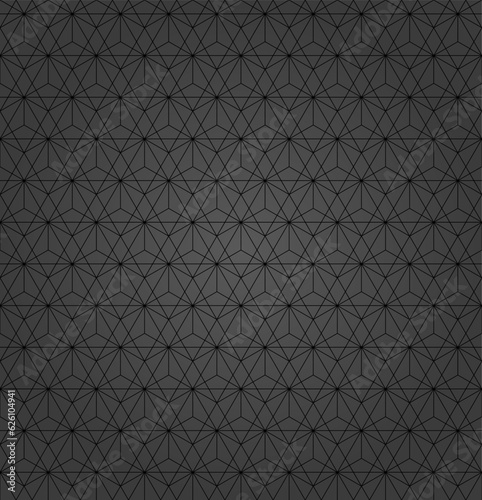 Seamless dark geometric background for your designs. Modern vector ornament. Geometric abstract pattern