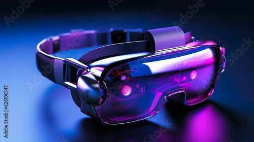 Virtual reality VR headset isolated 3d render illustration ai generated