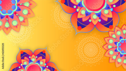 Happy diwali holiday decorative beautiful background