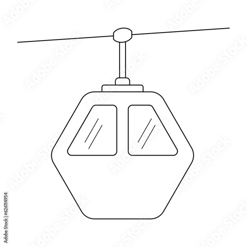 funicular icon vector