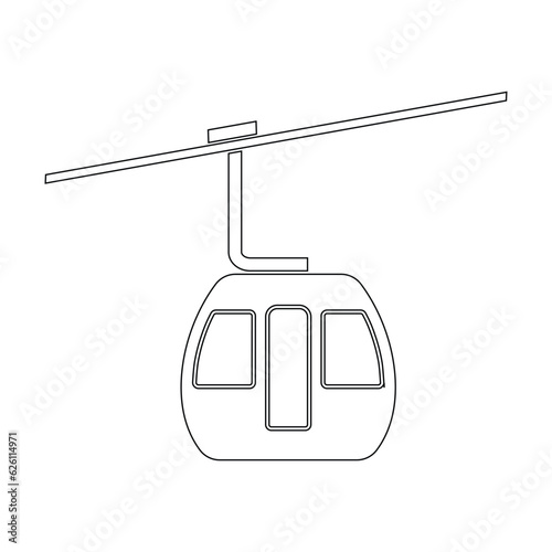 funicular icon vector