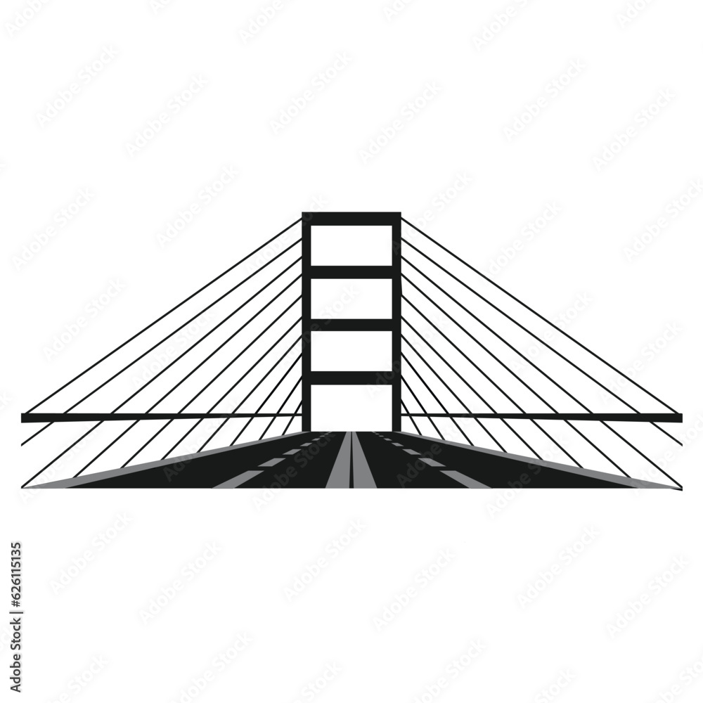 Fototapeta premium bridge icon vector