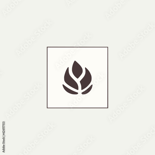 simple cacao chocolate shop logo vector illustration template design