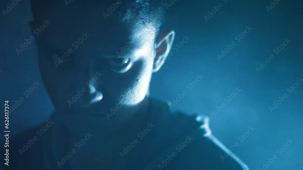 Serious Action: SWAT Officer Shooting Armed Force Tactical Team in Backlit Indoor Arena Military Counter-Terrorism Operation. HD Footage.
Serious Action: SWAT Officer Shooting Armed Force Tactical Team in Backlit Indoor Arena Military Counter-Terrorism Operation. HD Footage.
