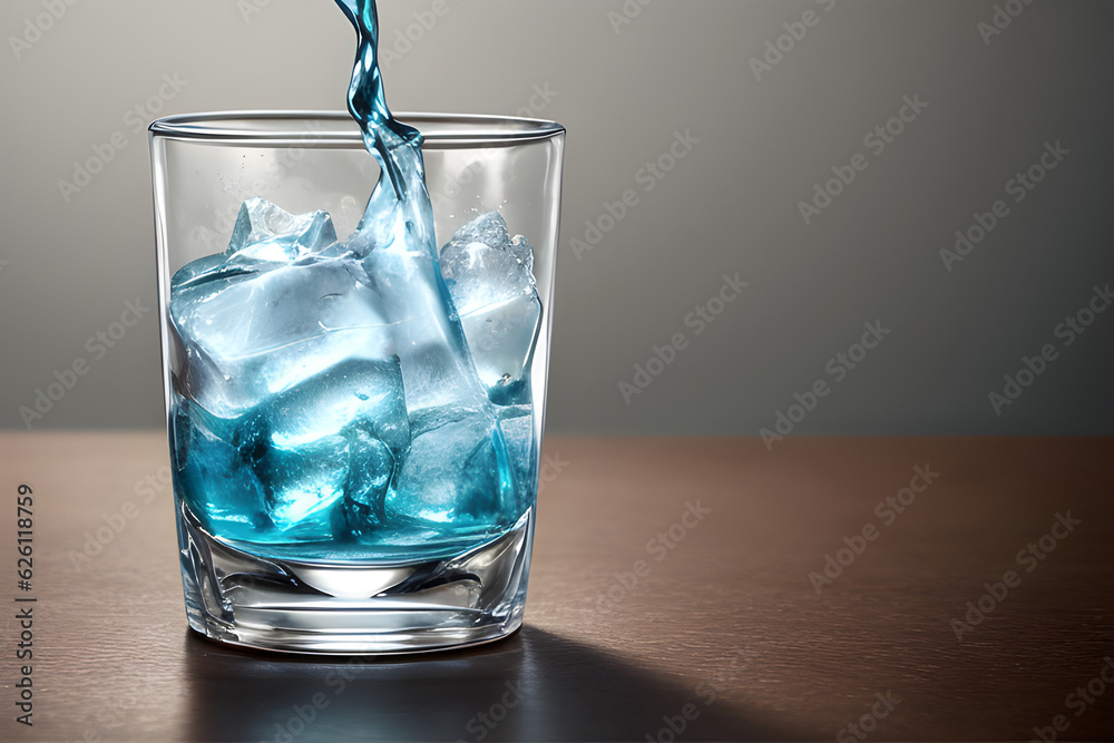 blue cocktail drink in the bar, Generative AI blue cocktail drink in the bar, Generative AI