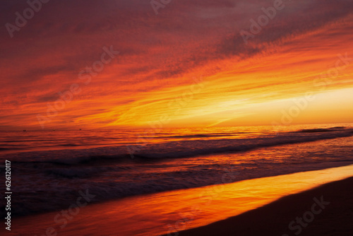 sunset on the beach © christopher
