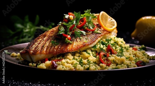 Grilled red snapper