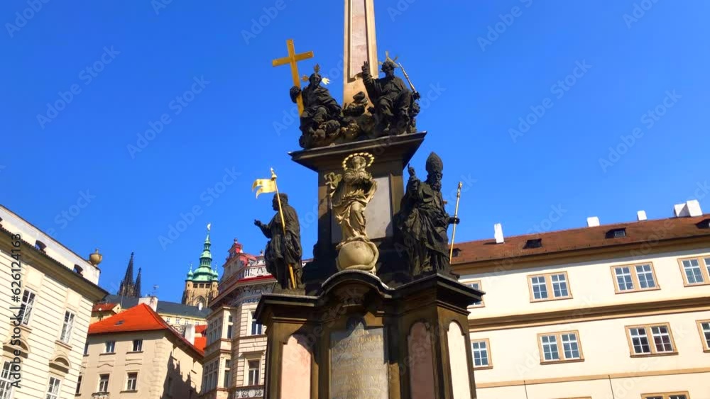 Statue called Column of the Holy Trinity in Prague Czech Republic Statue called Column of the Holy Trinity in Prague Czech Republic
