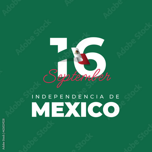 Mexico independence day design template