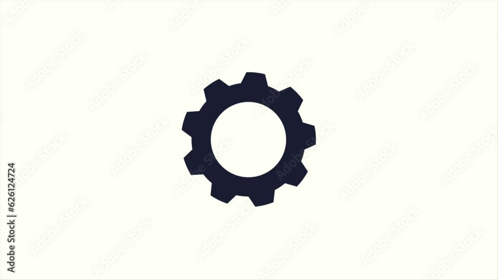 icon of gear animation video, spinning gear motion graphic video clip , gear rotation animation design icon of gear animation video, spinning gear motion graphic video clip , gear rotation animation design