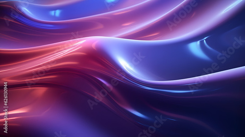 Organic form panorama wallpaper background with Light effect natural and glossy material Concept for business design