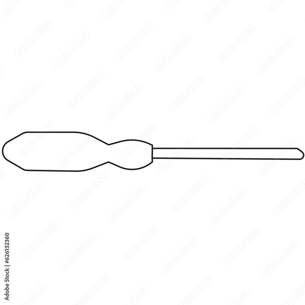 Digital png illustration of screwdriver symbol on transparent background Digital png illustration of screwdriver symbol on transparent background