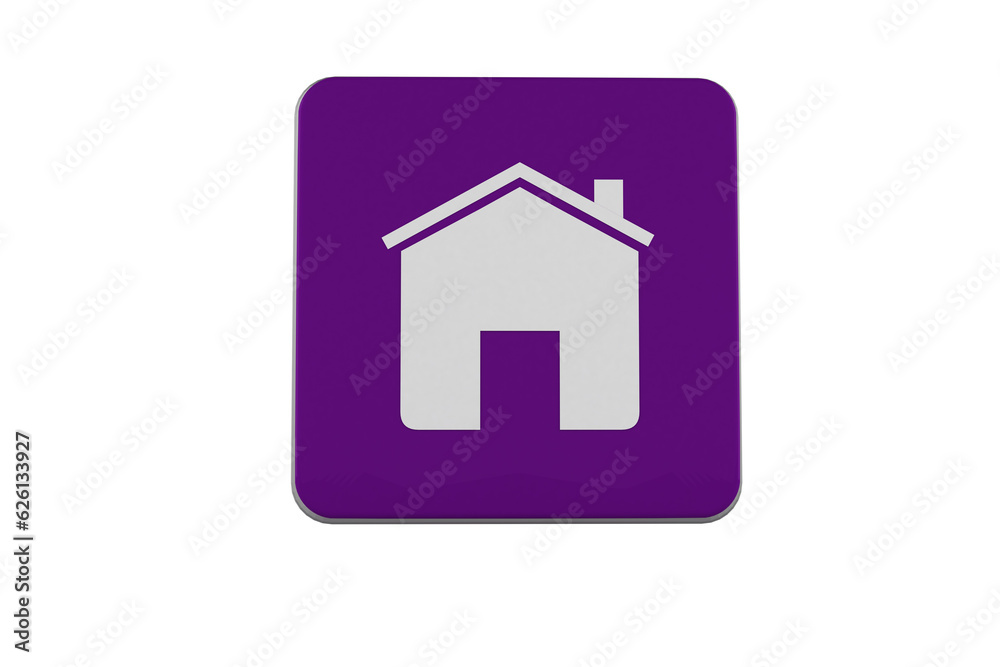 Digital png illustration of square with symbol of house on transparent background Digital png illustration of square with symbol of house on transparent background