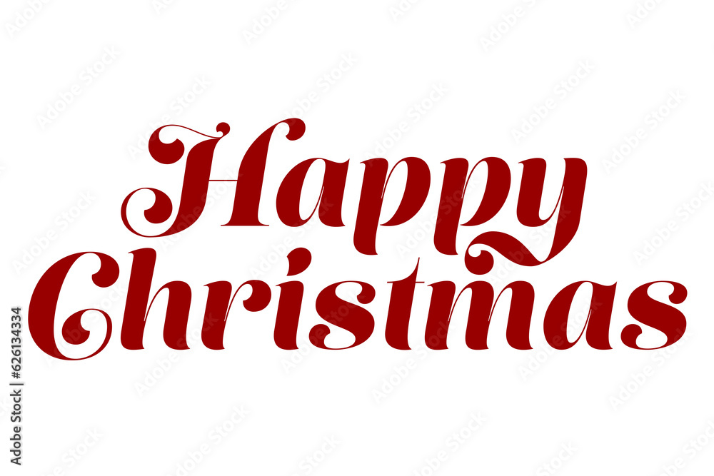Digital png illustration of happy christmas text on transparent background