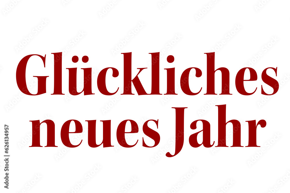 Digital png illustration of gluckliches neues jahr text on transparent background Digital png illustration of gluckliches neues jahr text on transparent background