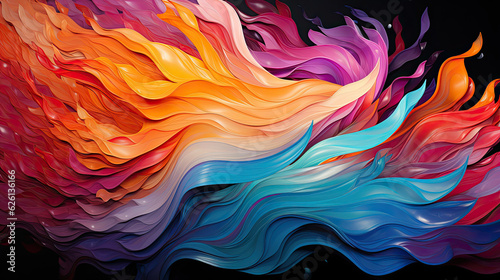 Energy flow-focused abstract background with swirling lines, circular shapes, and vibrant colors representing movement and vitality. Energetic and electrifying color palettes enhance the sense of dyna