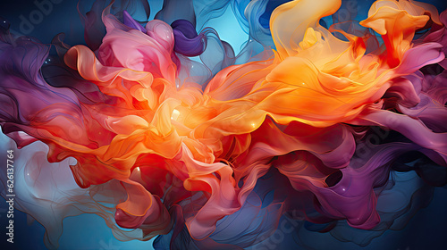 Gestural expression abstract with bold brushstrokes, lines, and dynamic textures.