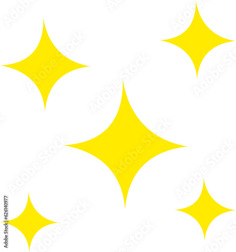 Star symbol shape cute vector.