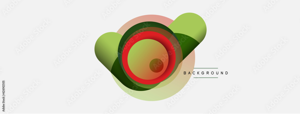 Creative geometric wallpaper. Minimal abstract background. Circles composition vector illustration for wallpaper banner background or landing page Creative geometric wallpaper. Minimal abstract background. Circles composition vector illustration for wallpaper banner background or landing page