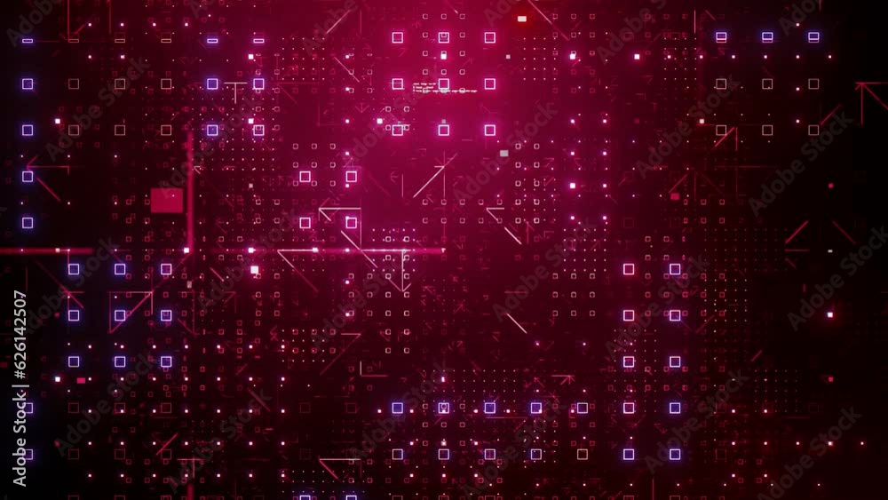Red computer hacking code strings zoom in Red computer hacking code strings zoom in