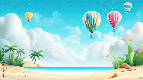 travel and holiday, summer card, social media banner