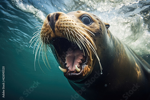 Sea lion seal close up © Veniamin Kraskov