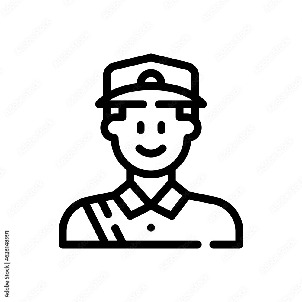 courier line icon