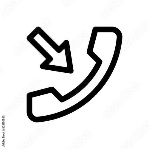 incoming call line icon