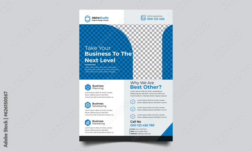 Digital Marketing Agency Flyer, Business Marketing Flyer, corporate Business Flyer Template Design.