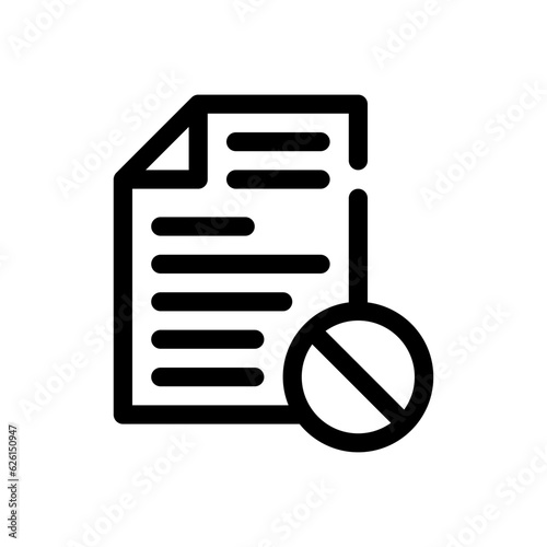 censored line icon