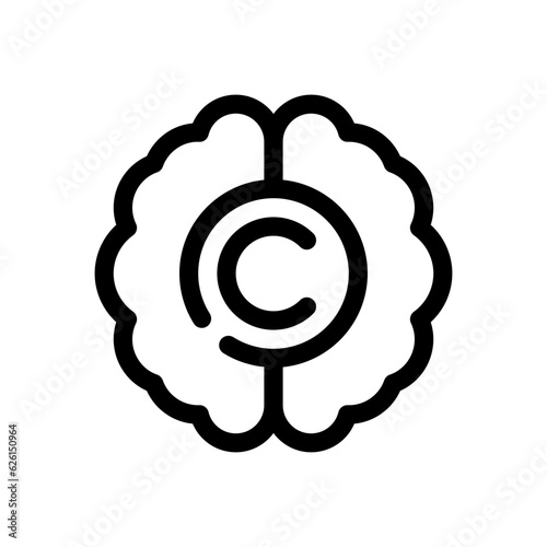 intellectual property line icon