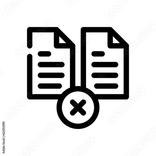 plagiarism line icon
