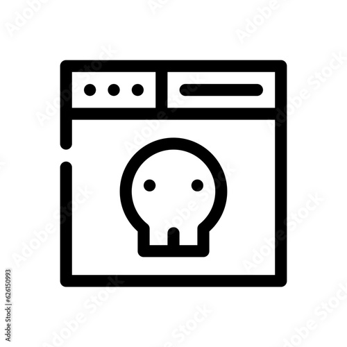 piracy line icon