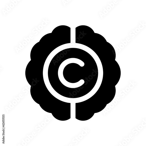 intellectual property glyph icon