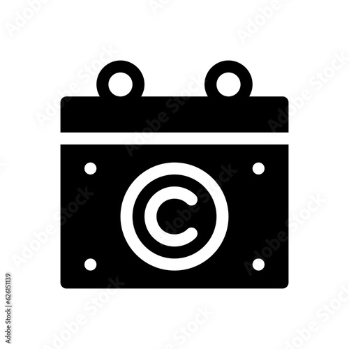 expiry date glyph icon