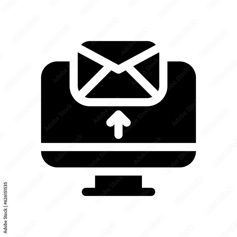 send mail glyph icon send mail glyph icon