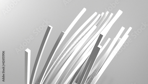 3D monochrome  abstract  geometric background. 3D rendering