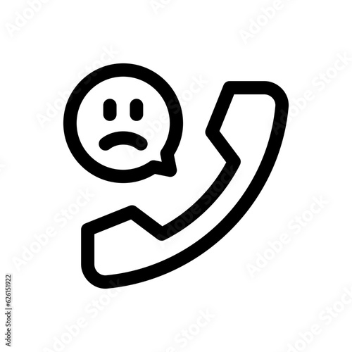 unsatisfied line icon