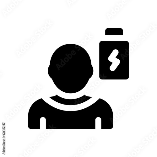 exhausted glyph icon