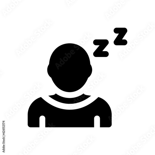 fatigue glyph icon