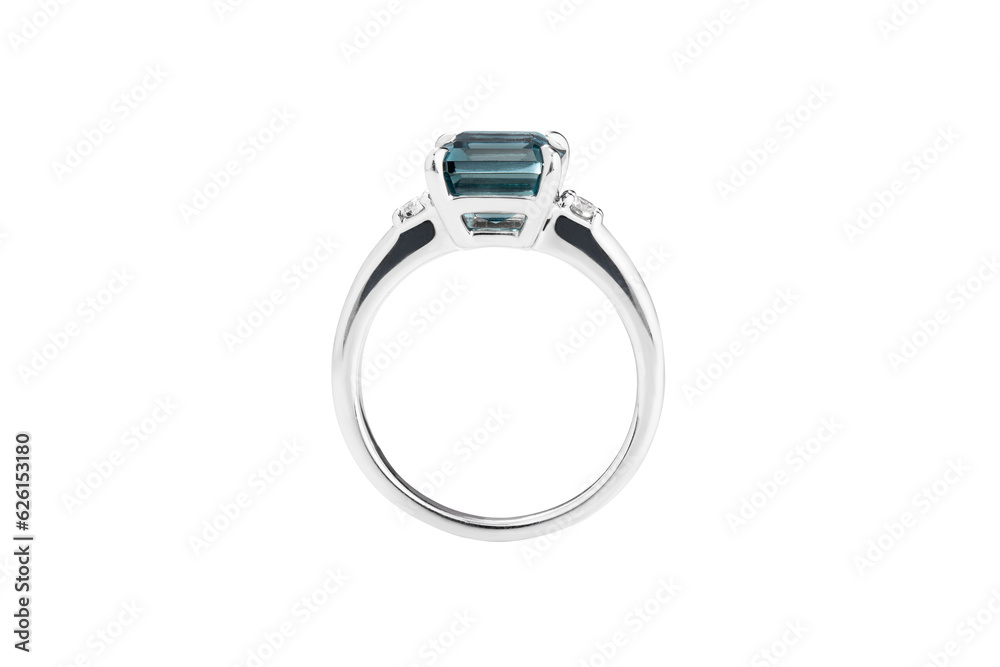 Metal Ring with Topaz and Diamonds including clipping path
Metal Ring with Topaz and Diamonds including clipping path