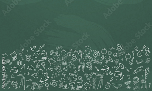 Blank white worksheet exercise book Home school and back to school vector design.