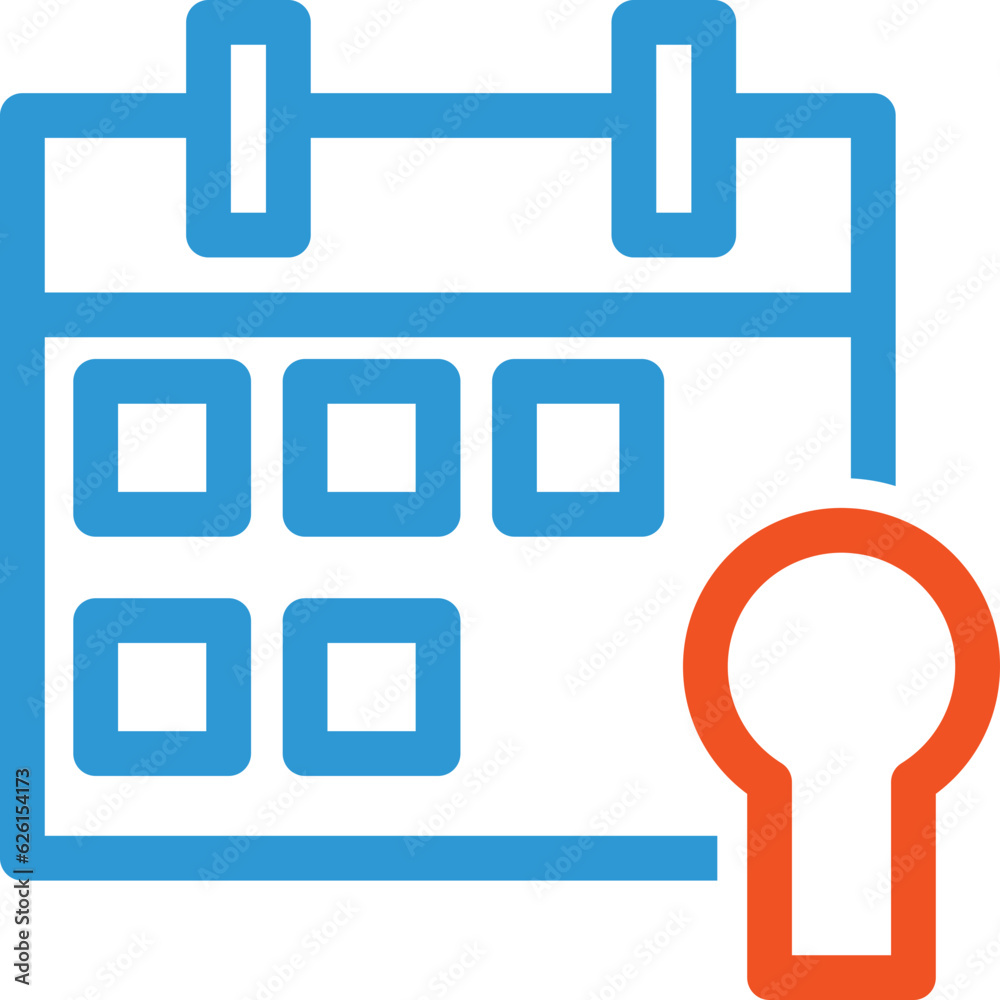 clean modern outline calendar icon clean modern outline calendar icon