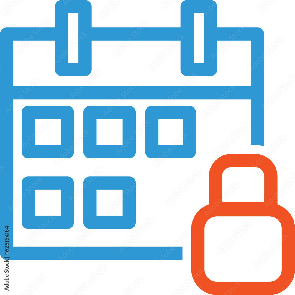 clean modern outline calendar icon clean modern outline calendar icon