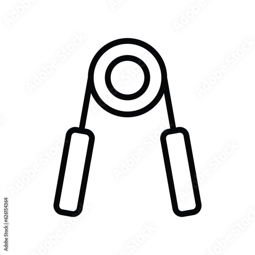 Hand grip strengthener vector icon