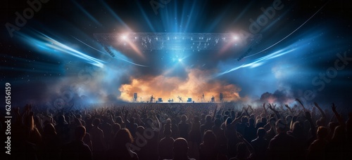 Enchanting Night: Captivating Concert Experience in the Dark, Generative AI