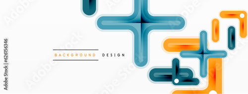 Minimal geometric background cross line. Design for wallpaper, banner, background, landing page, wall art, invitation, prints, posters