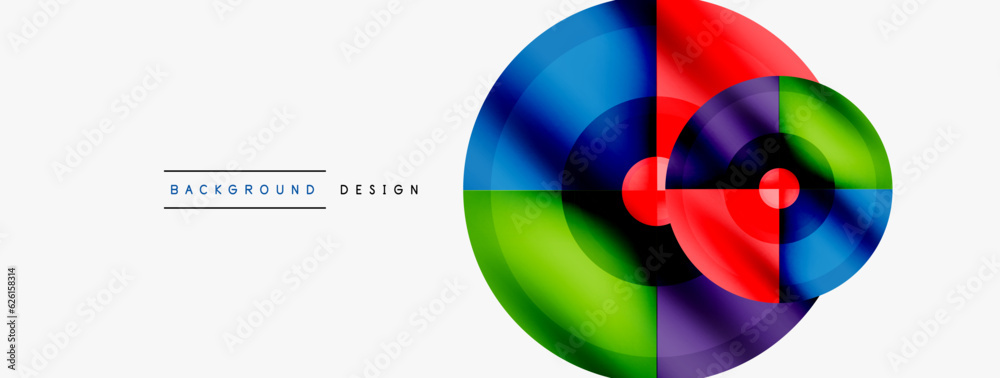 Creative circle geometric abstract background Creative circle geometric abstract background