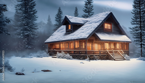 house in the snow © Arqumaulakh50