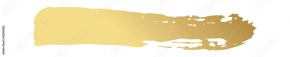 Golden grunge circle and brushes. Gold paints. Vector illustration. Golden grunge circle and brushes. Gold paints. Vector illustration.